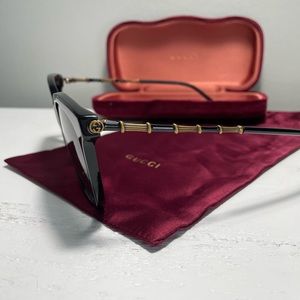 Gucci Bamboo sunglasses. Perfect condition. Includes original case and pouch!